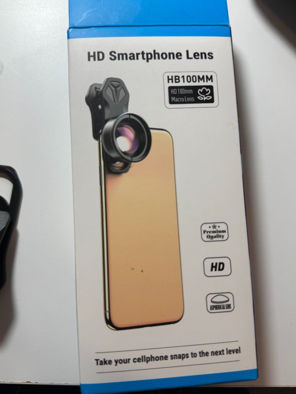 Apexel 100mm Macro Smartphone Lens Clip-On New